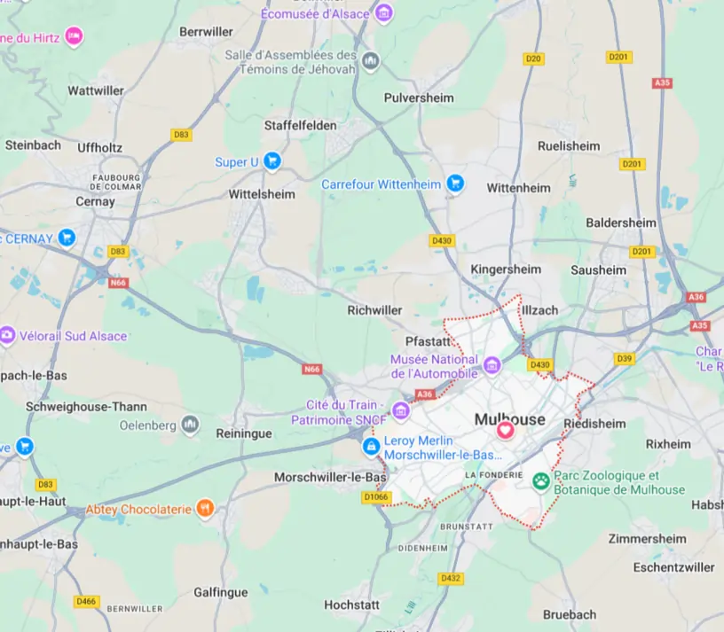 Image : Villeurbanne localisation